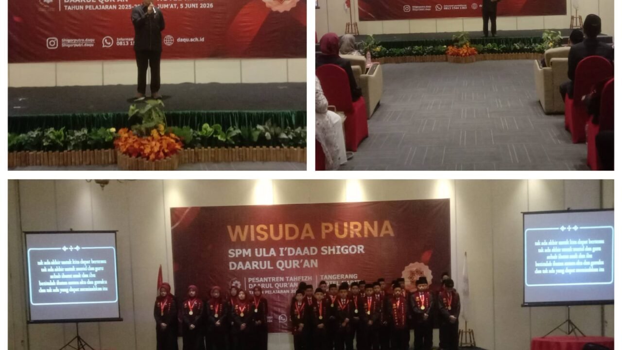 *Pondok Tahfidz Daarul-Qur’an Gelar Wisuda Purna SPM ULA I’DAAD SHIGOR Angkatan ke-15 Penuh Berkah*
